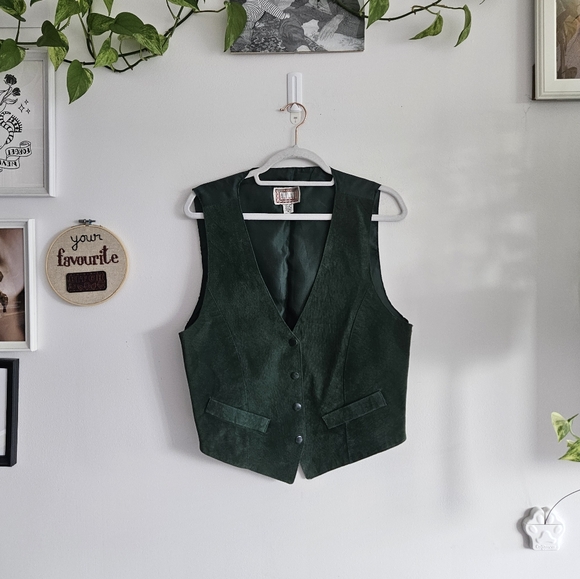 A.D.A Other - Vintage Green Suede A.D.A Vest